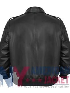 Wake Up Dead Man 2025 Kunis Mila Bomber Leather Jacket