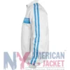 Wii White Fleece Jacket featuring YKK zipper closure and full-length sleeves