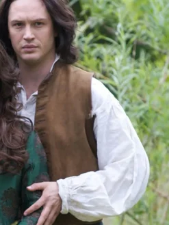 Wuthering Heights 2026 Tom Hardy Suede Vest