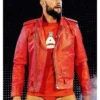 WWE Wrestle Finn Balor Red Biker Leather Jacket For Sale