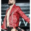 Finn Balor Red Leather Jacket