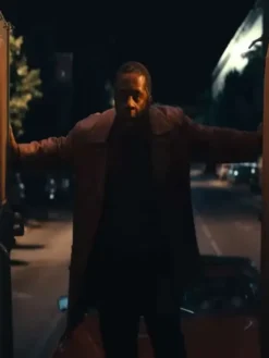 Adrian Lester Ponies Brown Wool Coat