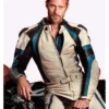 Alexander Skarsgård Pillion White leather Jacket