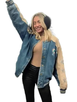 Alternative view of Alix Earle Miami Dolphins Denim Jacket