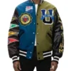 All Star Matcha Olive Letterman Jacket