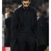 Alvaro Arbeloa Black Wool Coat