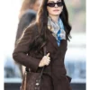 Anne Hathaway The Devil Wears Prada 2 2026 Suede Leather Blazer
