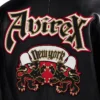 Avirex Vintage 90s York Dragons Varsity Leather Jacket