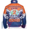 Back view of Super Bowl Champions Denver Broncos Shannon Sharpe Real Leather Jacket