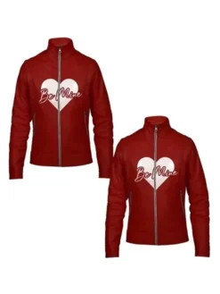 Be Mine Valentines Day Couple Leather Jacket