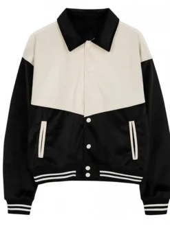 Black & White Classic Varsity Jacket