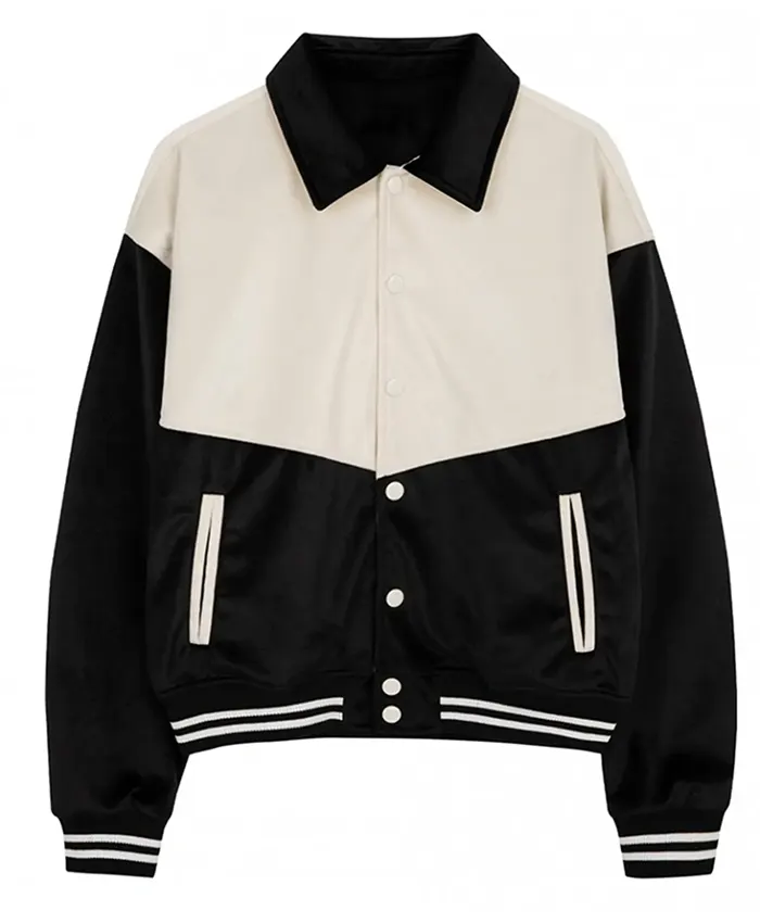 Black & White Classic Varsity Jacket