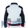 Black and White Moto Jacket Leather