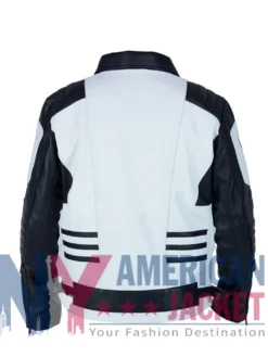 Black and White Moto Jacket Leather