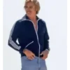 Brad Pitt The Adventures of Cliff Booth blue Track Jacket