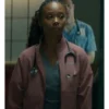 Brilliant Minds S02 Ashleigh LaThrop Pink Scrub Jacket