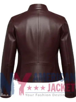 Cafe Leather Racer Women's Slimfit Jacket