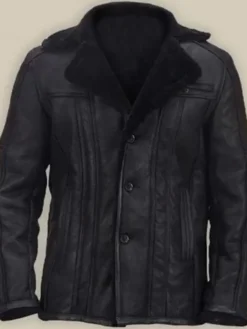 Carlos Three Pockets Buttoned Closure Shearling Jacket