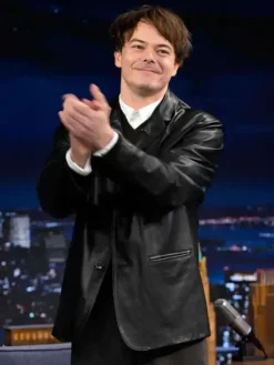 Charlie Heaton The Tonight Show S13 Leather Blazers