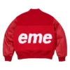 Chenille Supreme Red Bomber Jacket