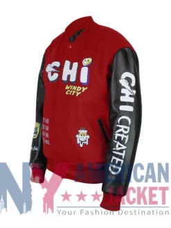 Chi Created Varsity Red Jacket