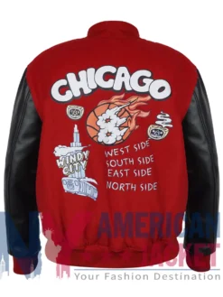 Chi Varsity Created Red Jacket