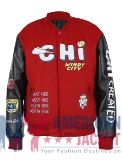Chi Varsity Red Created Jacket
