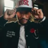 Chicago Bulls Rose Collection Black Varsity Jacket