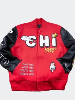Chicago Windy City Red Varsity Jacket