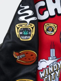 Chicago Windy City Varsity Red Jacket
