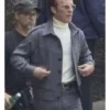 Christian Bale Madden Grey Cotton Jacket