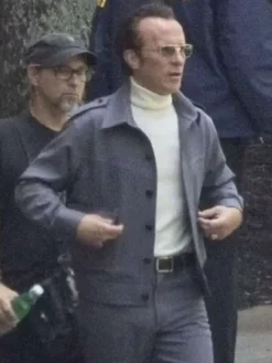 Christian Bale Madden Grey Cotton Jacket