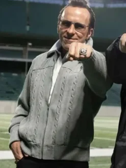 Christian Bale Madden Grey Wool Jacket