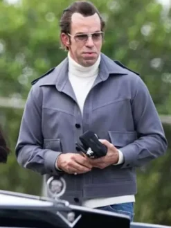 Christian Bale Madden Grey Cotton Jacket