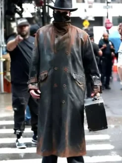 Frankenstein’s Monster Black Leather Coat