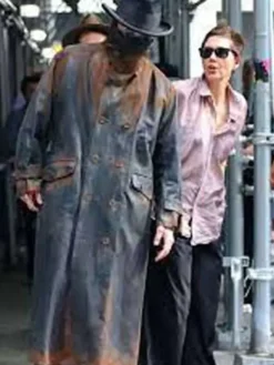 Christian Bale The Bride Black Leather Coat