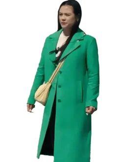 Clara Lioe Run Away 2026 Green Wool Coat