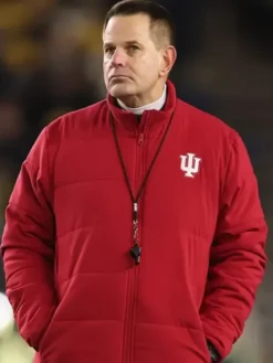 Curt Cignetti Indiana Hoosiers Red cotton Jacket