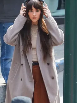 Dakota Johnson Movie Verity 2026 Lowen Ashleigh Wool Trench Coat