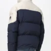 Dallas Airport Stephen Curry Blue and White Puffer Jacket