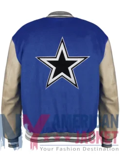 Dallas Cowboys WANG Full-Snap GOLF Letterman Jacket