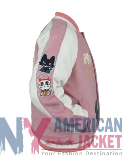 Dandadan 2025 Ayase Momo Varsity Pink Jacket