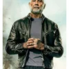 Dave Bautista black leather jacket