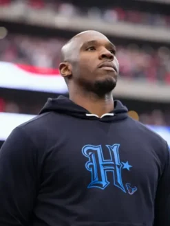 DeMeco Ryans Houston Texans Sideline 2026 Black Pullover Hoodie