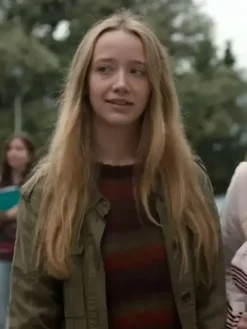 Girl Taken Abby Riser Green Cotton Jacket
