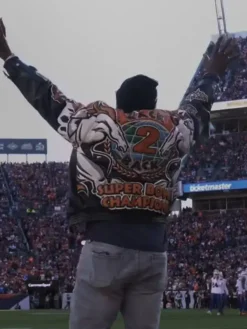 Denver Broncos Shannon Sharpe Jacket leather