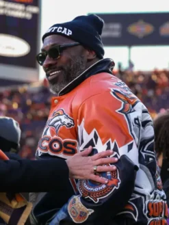 Denver Broncos Shannon Sharpe Leather Jacket