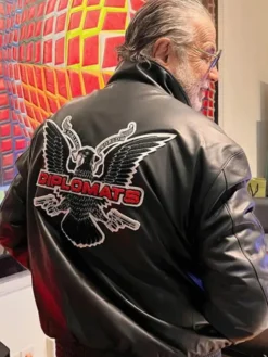 Diplomats Leather Black Dipset Jacket