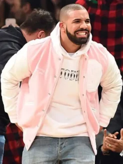 Drake OVO Valentine’s Day Pink Varsity Jacket