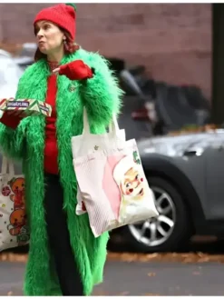 Elsbeth S03 Carrie Preston Fur Green Coat